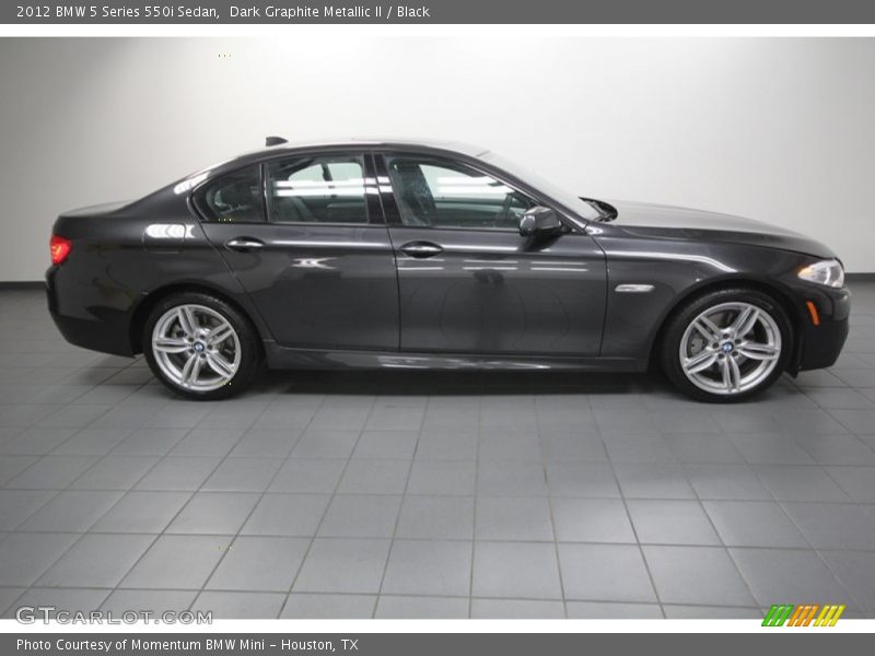 Dark Graphite Metallic II / Black 2012 BMW 5 Series 550i Sedan