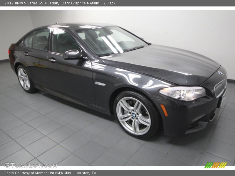 Dark Graphite Metallic II / Black 2012 BMW 5 Series 550i Sedan