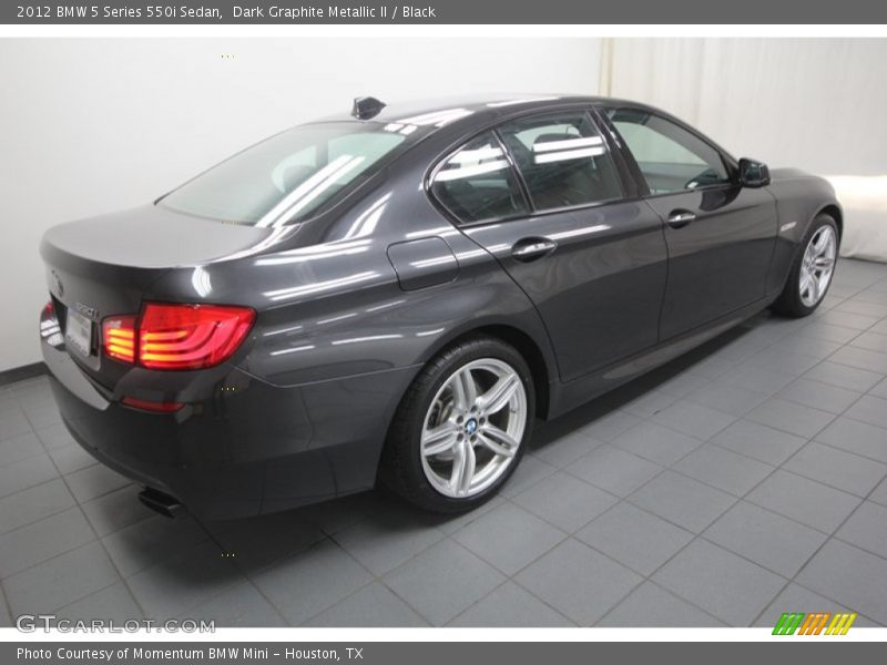 Dark Graphite Metallic II / Black 2012 BMW 5 Series 550i Sedan