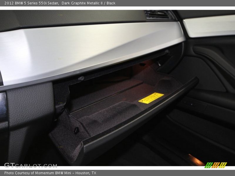 Dark Graphite Metallic II / Black 2012 BMW 5 Series 550i Sedan
