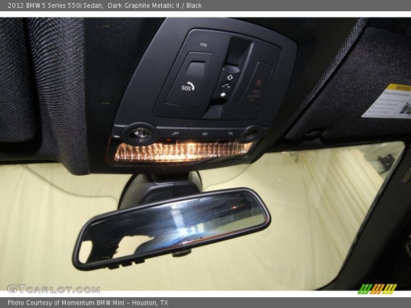 Dark Graphite Metallic II / Black 2012 BMW 5 Series 550i Sedan