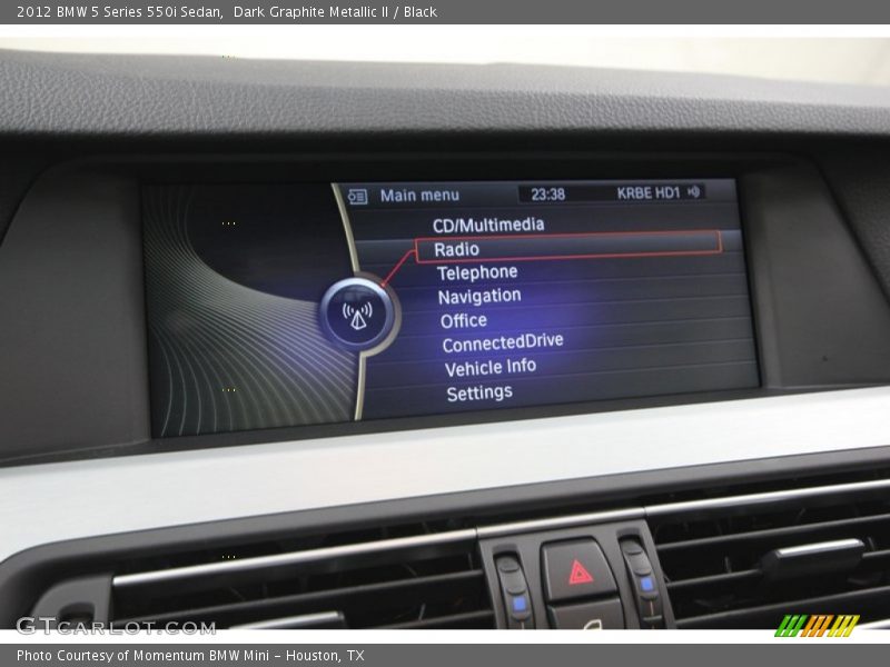 Dark Graphite Metallic II / Black 2012 BMW 5 Series 550i Sedan