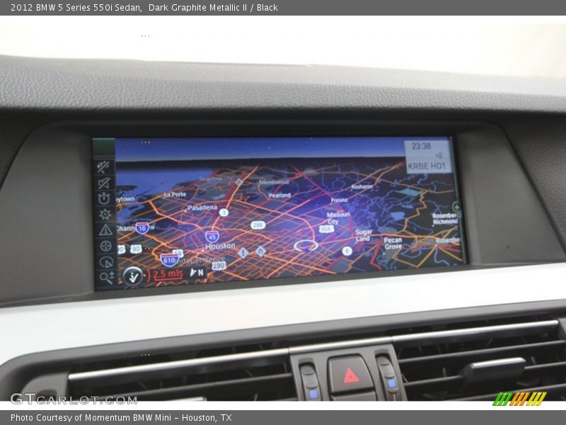 Dark Graphite Metallic II / Black 2012 BMW 5 Series 550i Sedan