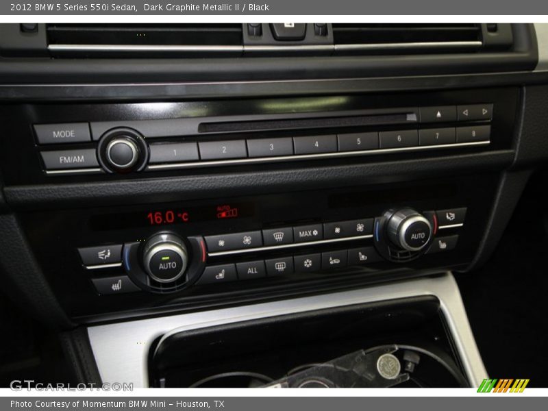 Dark Graphite Metallic II / Black 2012 BMW 5 Series 550i Sedan