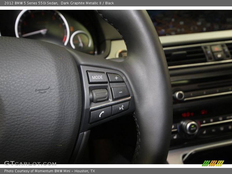Dark Graphite Metallic II / Black 2012 BMW 5 Series 550i Sedan