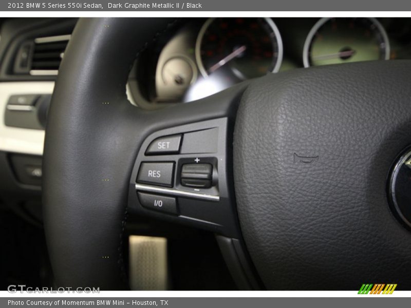 Dark Graphite Metallic II / Black 2012 BMW 5 Series 550i Sedan