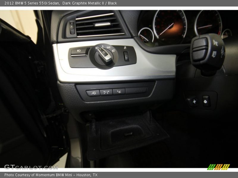 Dark Graphite Metallic II / Black 2012 BMW 5 Series 550i Sedan