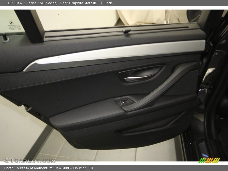 Dark Graphite Metallic II / Black 2012 BMW 5 Series 550i Sedan