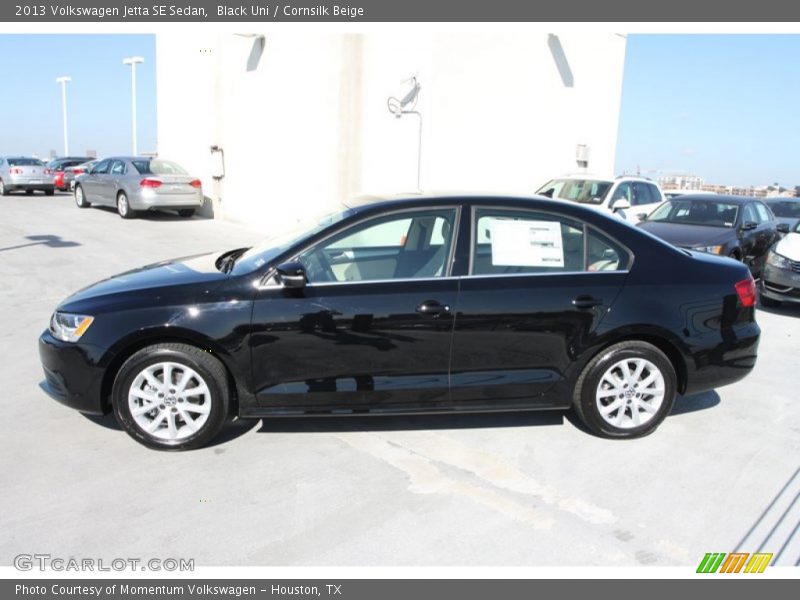 Black Uni / Cornsilk Beige 2013 Volkswagen Jetta SE Sedan
