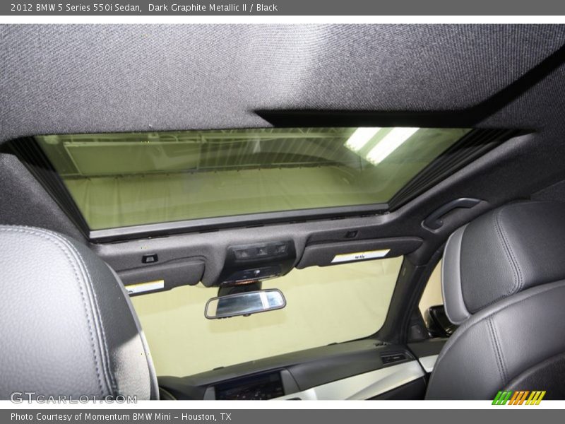 Dark Graphite Metallic II / Black 2012 BMW 5 Series 550i Sedan