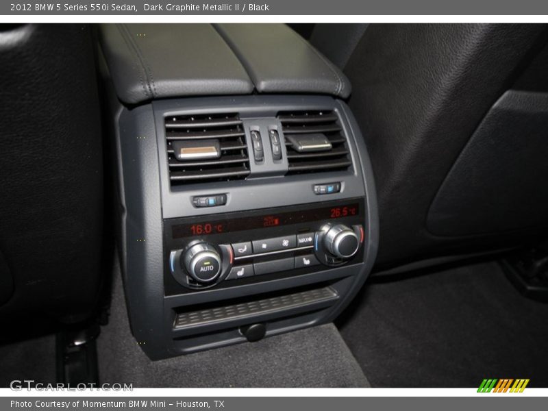 Dark Graphite Metallic II / Black 2012 BMW 5 Series 550i Sedan
