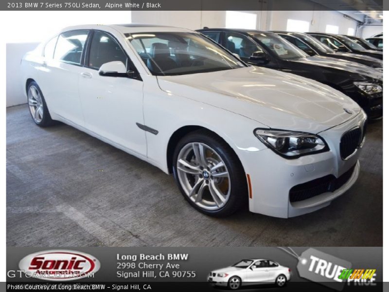 Alpine White / Black 2013 BMW 7 Series 750Li Sedan