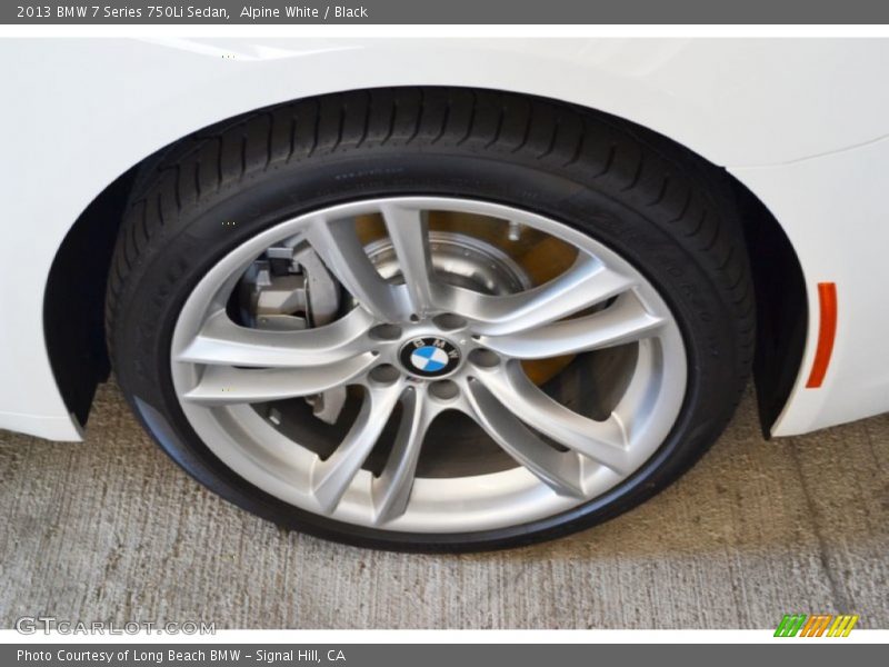 Alpine White / Black 2013 BMW 7 Series 750Li Sedan