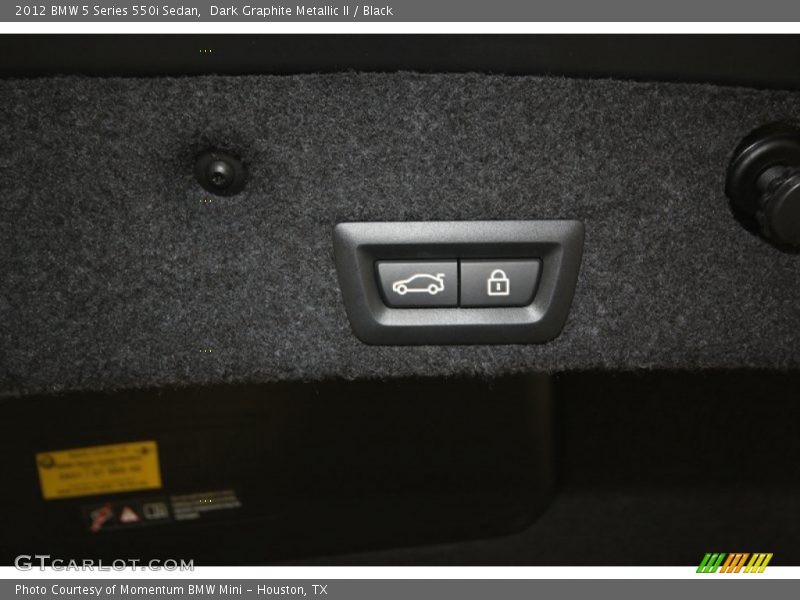 Dark Graphite Metallic II / Black 2012 BMW 5 Series 550i Sedan