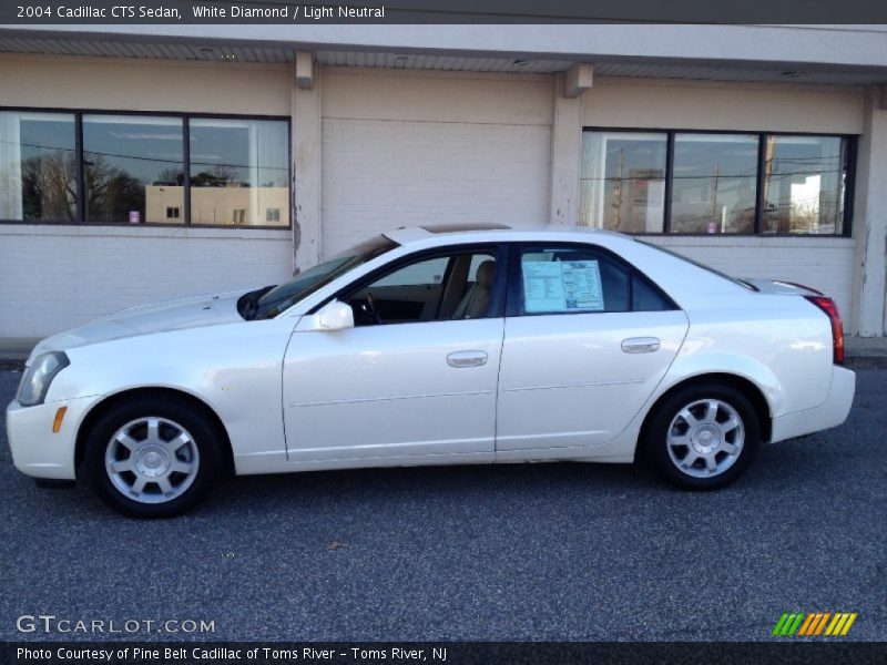 White Diamond / Light Neutral 2004 Cadillac CTS Sedan