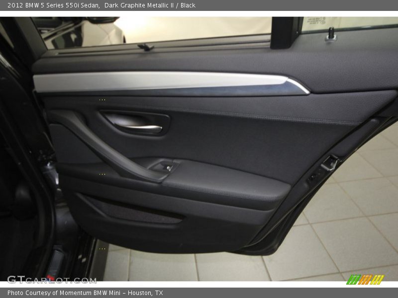 Dark Graphite Metallic II / Black 2012 BMW 5 Series 550i Sedan