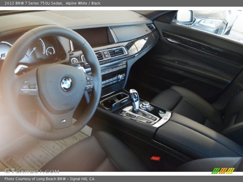 Alpine White / Black 2013 BMW 7 Series 750Li Sedan