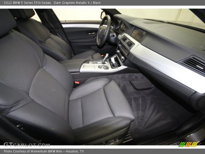 Dark Graphite Metallic II / Black 2012 BMW 5 Series 550i Sedan