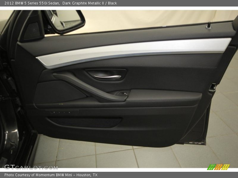 Dark Graphite Metallic II / Black 2012 BMW 5 Series 550i Sedan