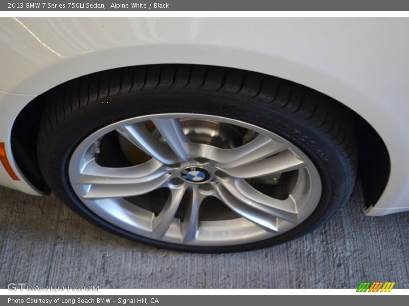 Alpine White / Black 2013 BMW 7 Series 750Li Sedan