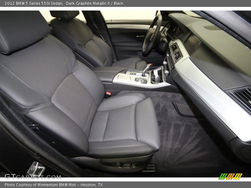 Dark Graphite Metallic II / Black 2012 BMW 5 Series 550i Sedan