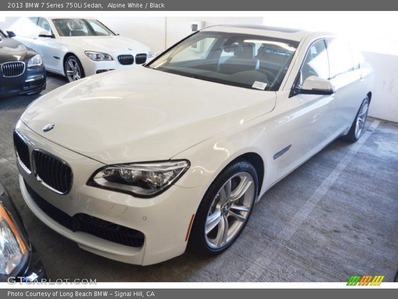 Alpine White / Black 2013 BMW 7 Series 750Li Sedan