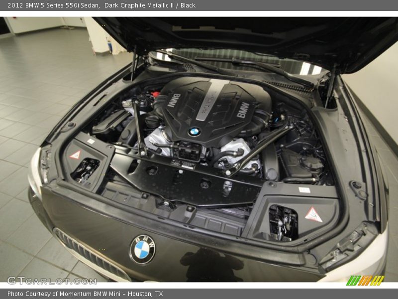 Dark Graphite Metallic II / Black 2012 BMW 5 Series 550i Sedan