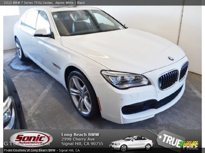 Alpine White / Black 2013 BMW 7 Series 750Li Sedan