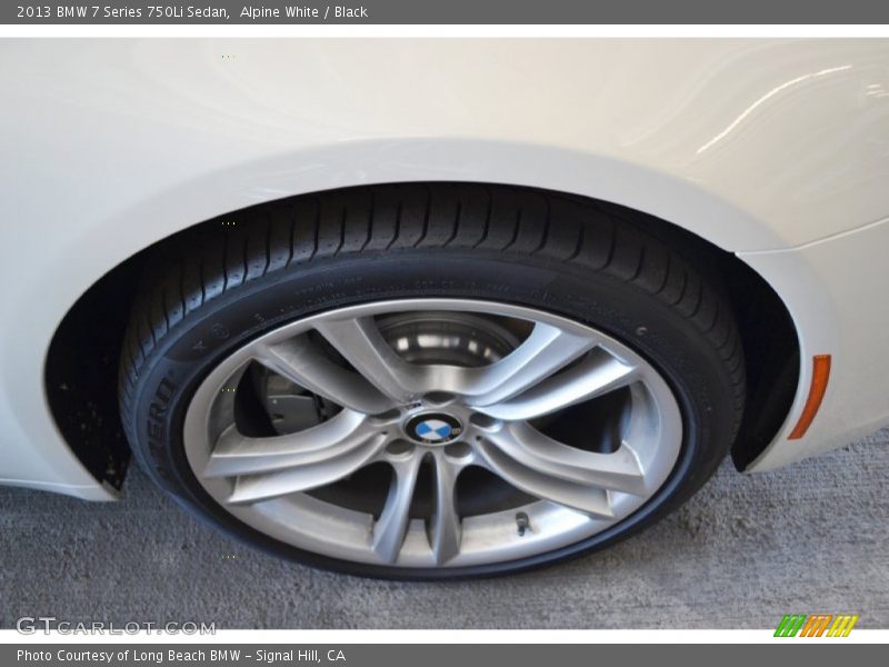 Alpine White / Black 2013 BMW 7 Series 750Li Sedan