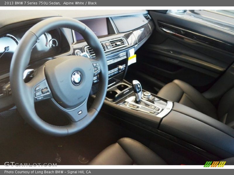 Alpine White / Black 2013 BMW 7 Series 750Li Sedan