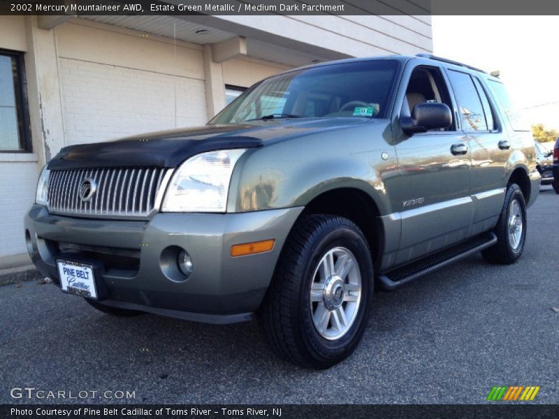 Estate Green Metallic / Medium Dark Parchment 2002 Mercury Mountaineer AWD