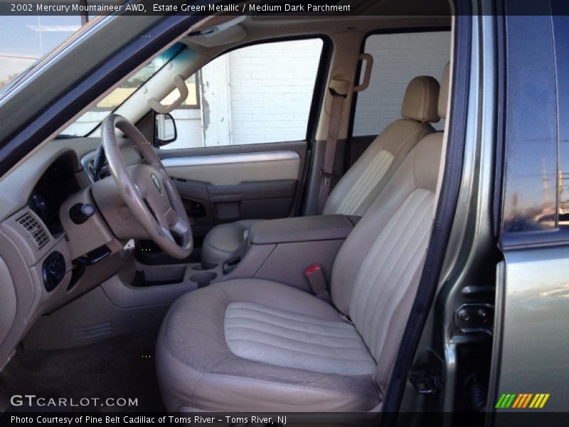 Estate Green Metallic / Medium Dark Parchment 2002 Mercury Mountaineer AWD
