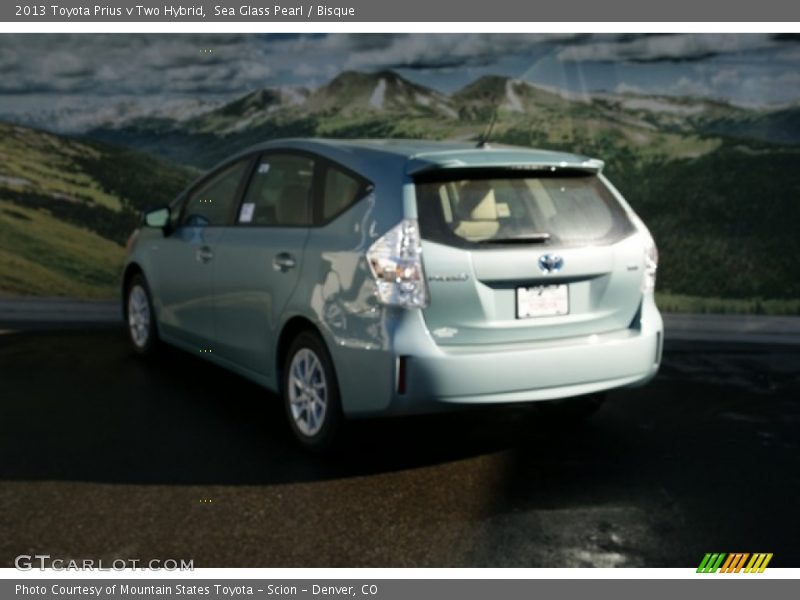 Sea Glass Pearl / Bisque 2013 Toyota Prius v Two Hybrid