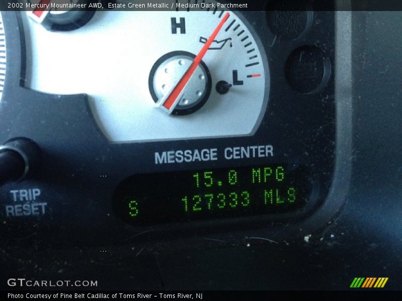 Estate Green Metallic / Medium Dark Parchment 2002 Mercury Mountaineer AWD