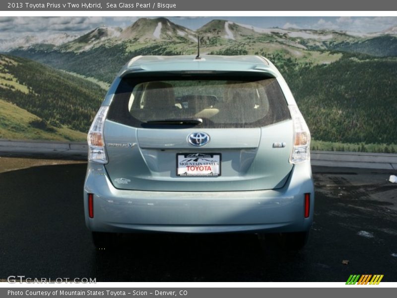 Sea Glass Pearl / Bisque 2013 Toyota Prius v Two Hybrid