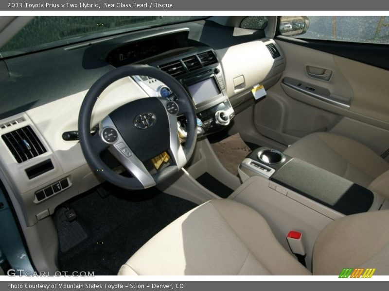 Sea Glass Pearl / Bisque 2013 Toyota Prius v Two Hybrid