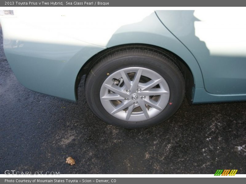 Sea Glass Pearl / Bisque 2013 Toyota Prius v Two Hybrid