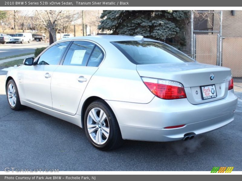 Titanium Silver Metallic / Black 2010 BMW 5 Series 528i xDrive Sedan