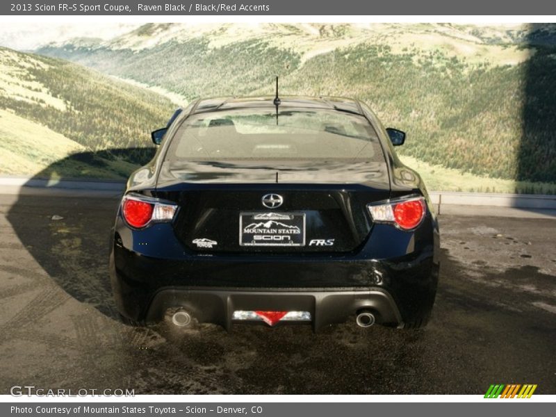 Raven Black / Black/Red Accents 2013 Scion FR-S Sport Coupe