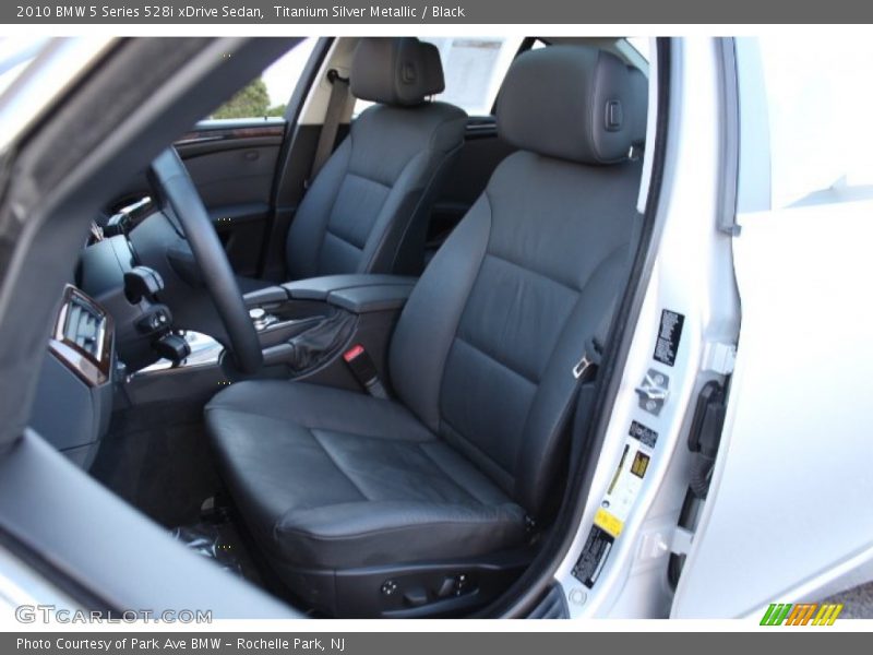 Titanium Silver Metallic / Black 2010 BMW 5 Series 528i xDrive Sedan