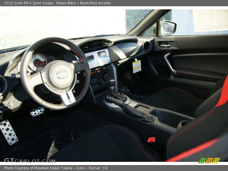 Raven Black / Black/Red Accents 2013 Scion FR-S Sport Coupe