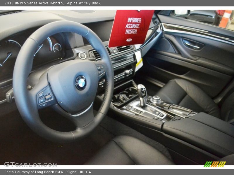 Alpine White / Black 2013 BMW 5 Series ActiveHybrid 5