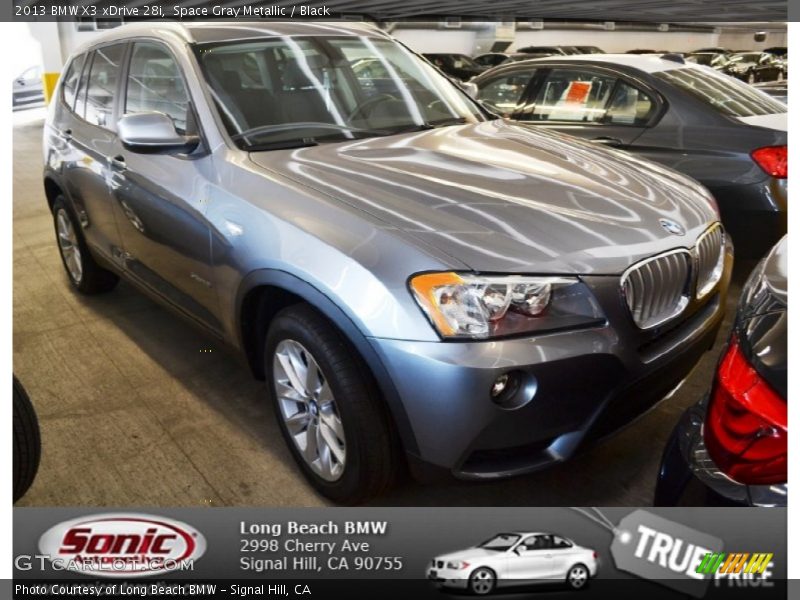 Space Gray Metallic / Black 2013 BMW X3 xDrive 28i
