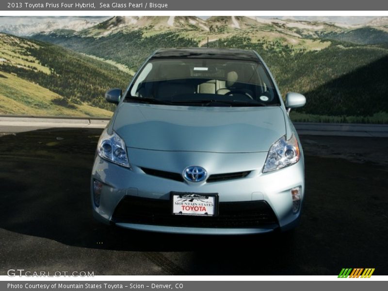 Sea Glass Pearl / Bisque 2013 Toyota Prius Four Hybrid