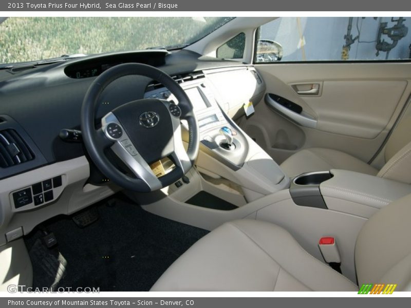 Sea Glass Pearl / Bisque 2013 Toyota Prius Four Hybrid