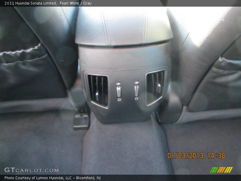 Pearl White / Gray 2011 Hyundai Sonata Limited