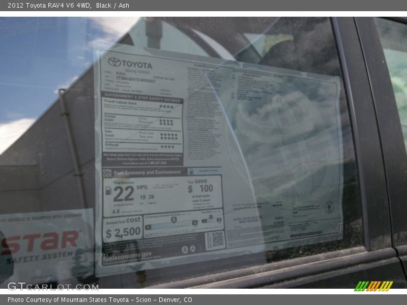Black / Ash 2012 Toyota RAV4 V6 4WD