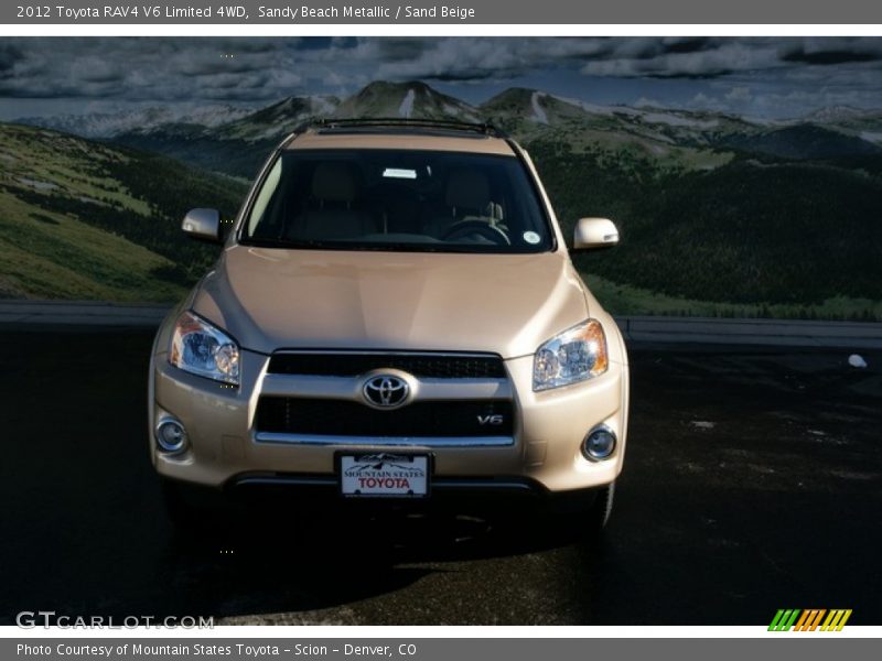 Sandy Beach Metallic / Sand Beige 2012 Toyota RAV4 V6 Limited 4WD