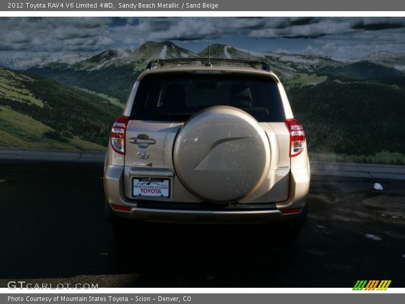 Sandy Beach Metallic / Sand Beige 2012 Toyota RAV4 V6 Limited 4WD