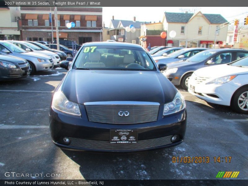 Twilight Blue Pearl / Wheat 2007 Infiniti M 35 Sedan